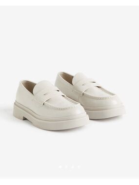 H&M Cream Chunky Penny Loafers